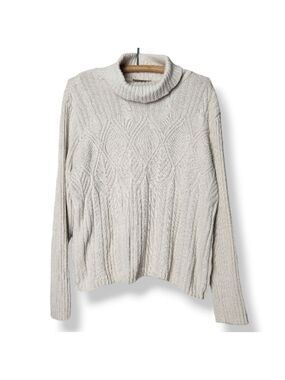 Vintage Special Request by Parkhurst Knit Cable Knit Turtleneck Sweater